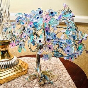 Prismatic wonders of a wire tree.